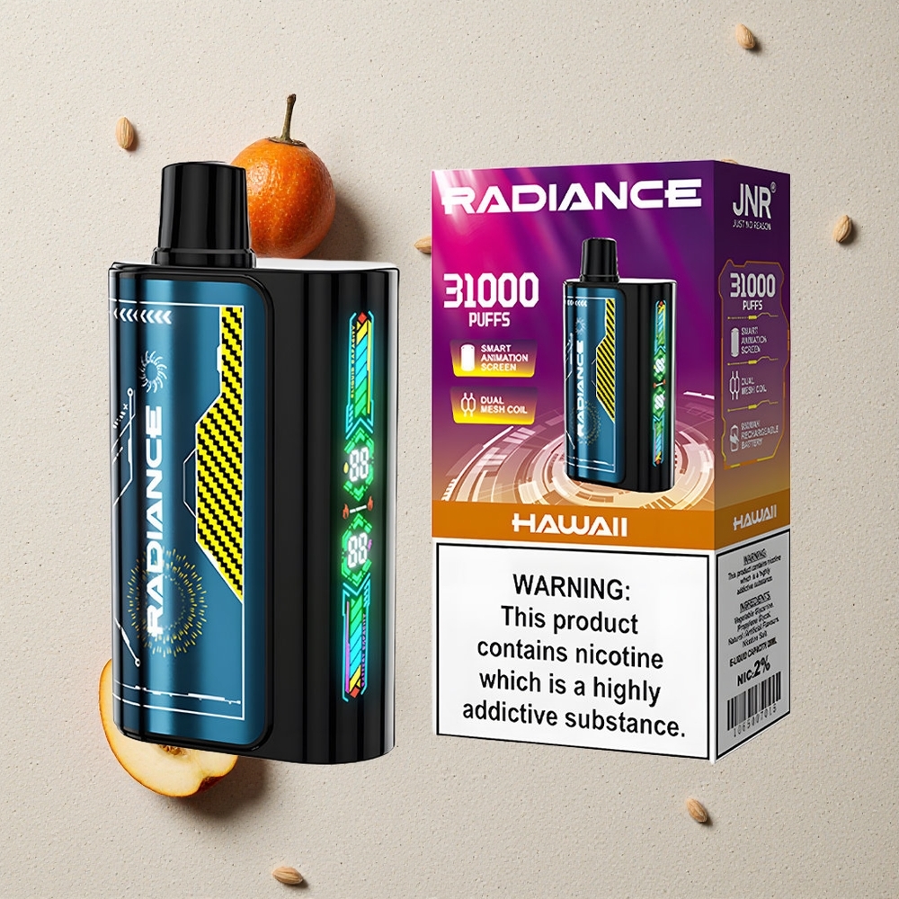 JNR Radiance 31000 Puffs Hawaii (Hawaii) vapes großhandel Österreich mit 28ml E-Liquid und 950 mAh Akku