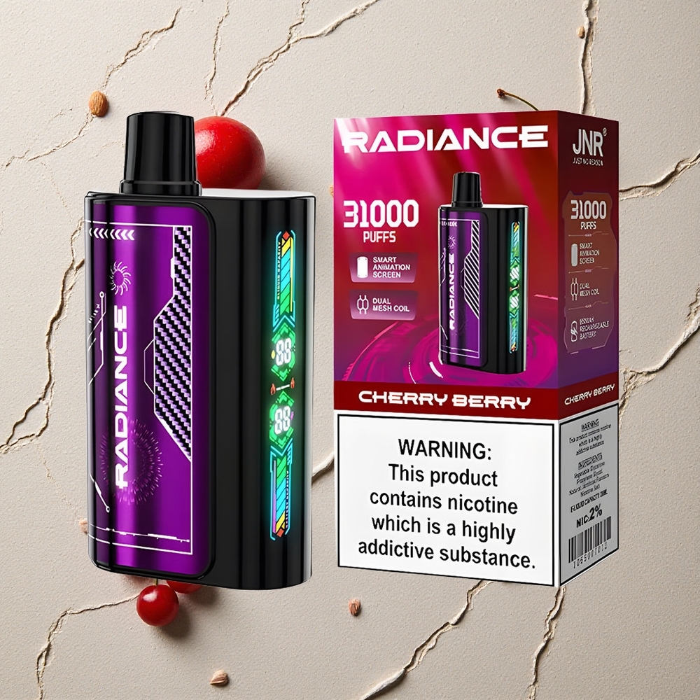 JNR Radiance 31000 Puffs Kirsch-Beere vapes großhandel Österreich 28ml E-Liquid & Typ-C-Ladung