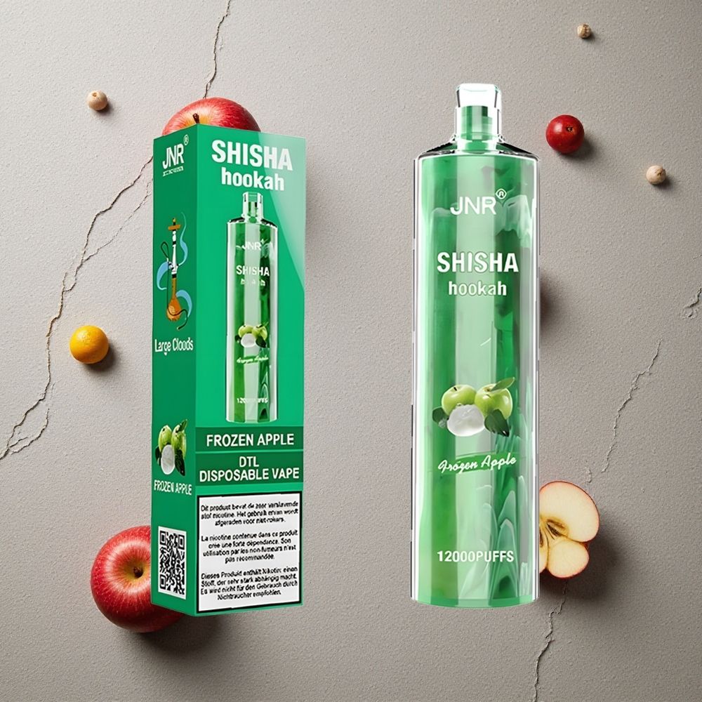 JNR Shisha Hookah 12000 Puffs Gefrorener Apfel vapes großhandel Österreich 24ml 750mAh