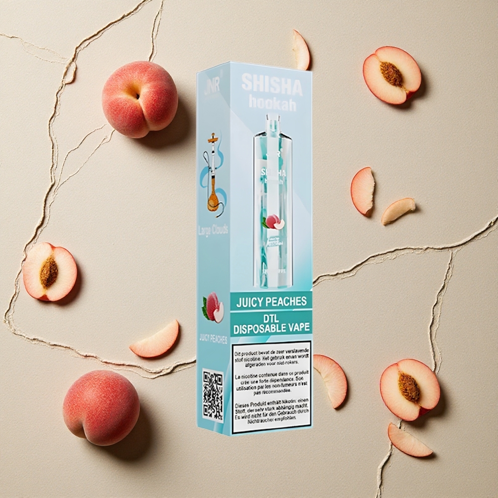 JNR Shisha Hookah 12000 Puffs Juicy Peaches (Saftige Pfirsiche) 24ml vapes großhandel Österreich 750mAh