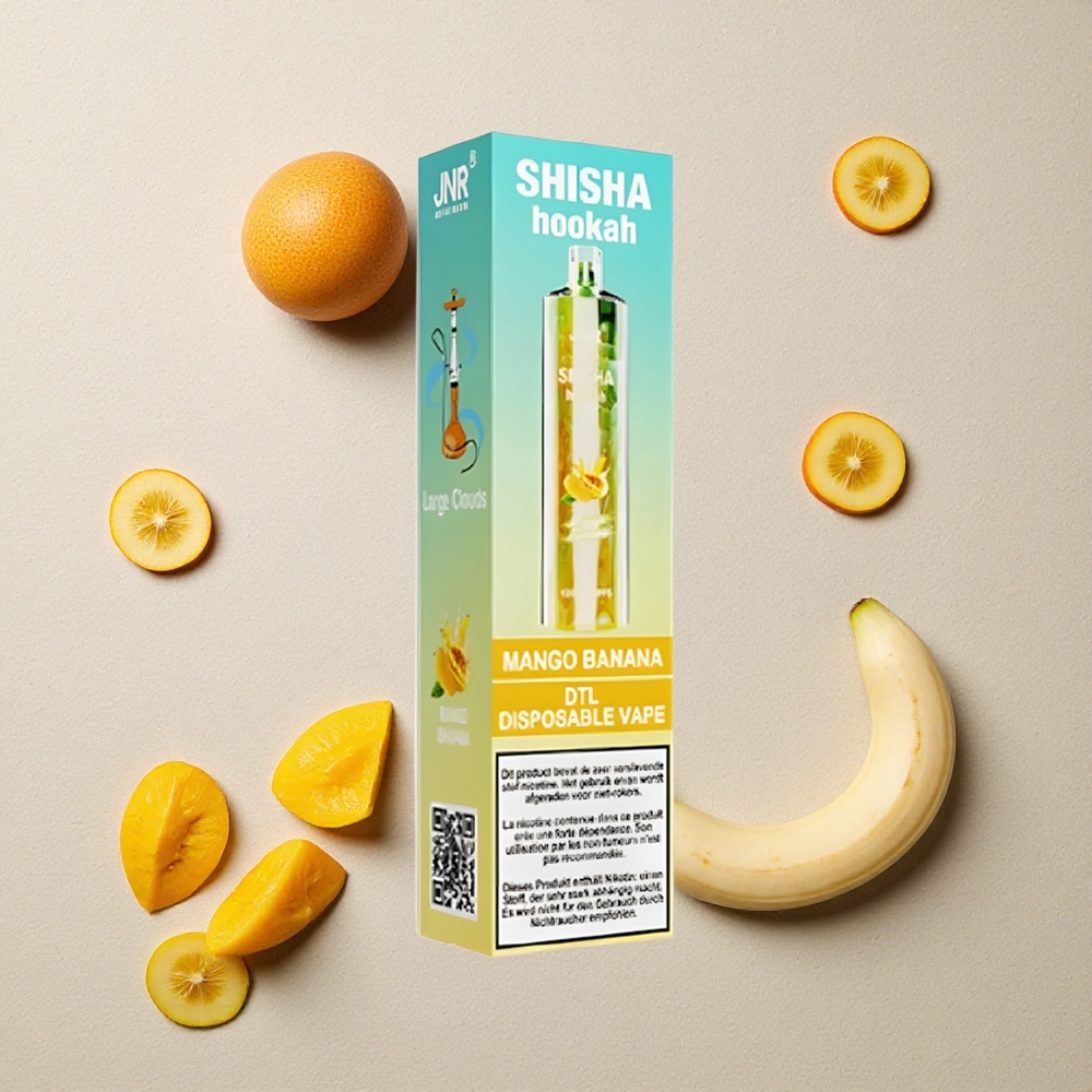 JNR Shisha Hookah 12000 Puffs Mango Banane vapes großhandel Österreich 24ml E-Liquid 750mAh