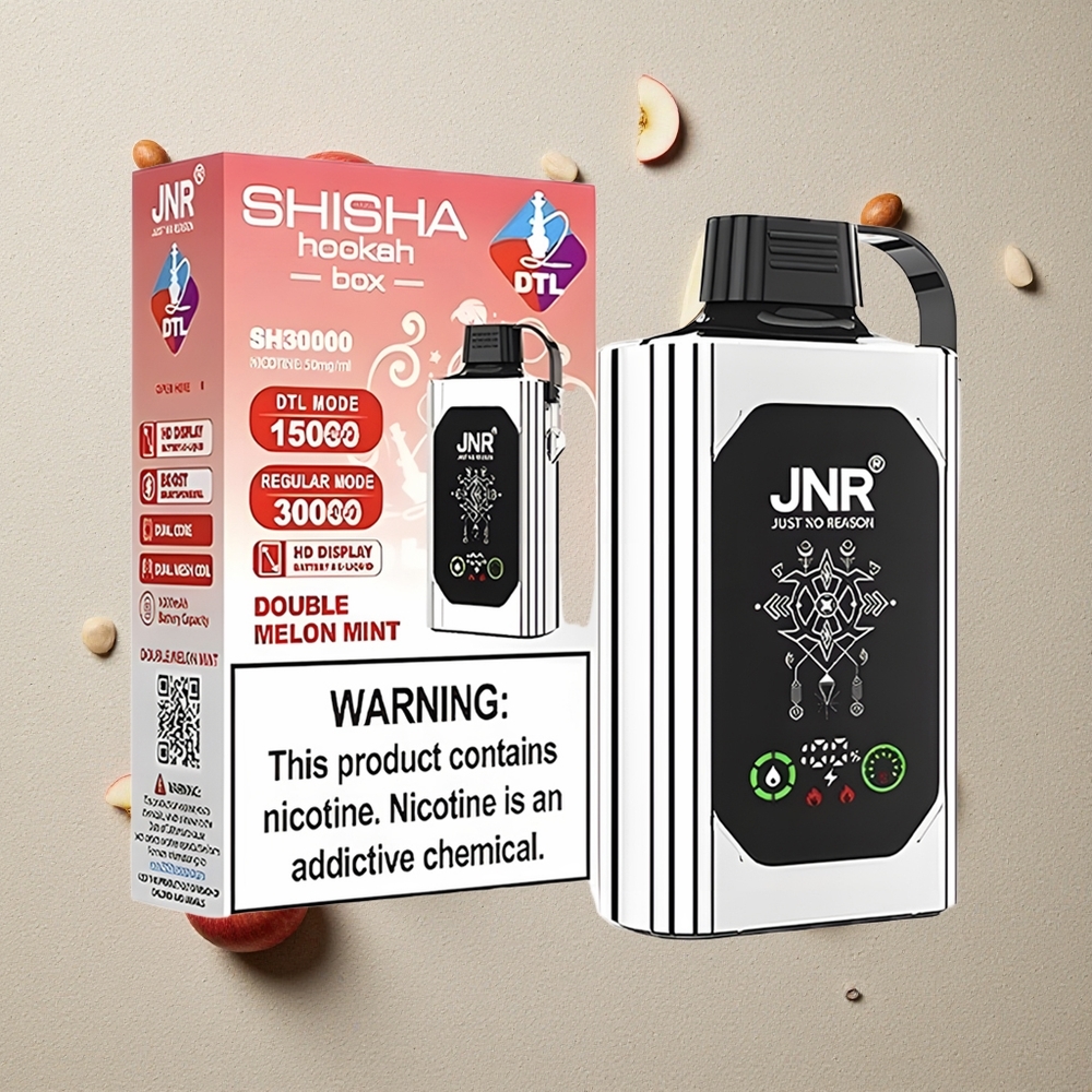 JNR Shisha Hookah Box 20500 Puffs Doppelter Apfel vapes großhandel Österreich HD Display 25ml E-Liquid