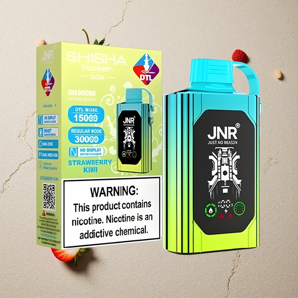 JNR Shisha Hookah Box 20500 Puffs Erdbeere Kiwi vapes großhandel Österreich HD Display 25ml