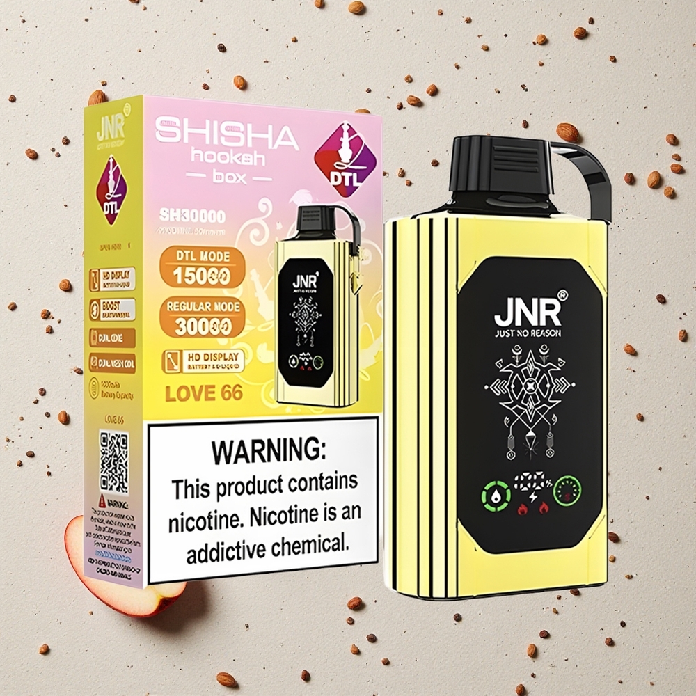 JNR Shisha Hookah Box 20500 Puffs Liebe 66 vapes großhandel Österreich mit HD Display & 25ml E-Liquid Kapazität