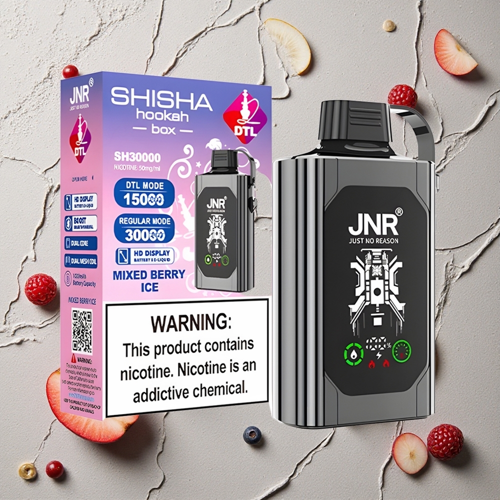 JNR Shisha Hookah Box 20500 Puffs Mixed Beere Eis vapes großhandel Österreich HD Display 25ml