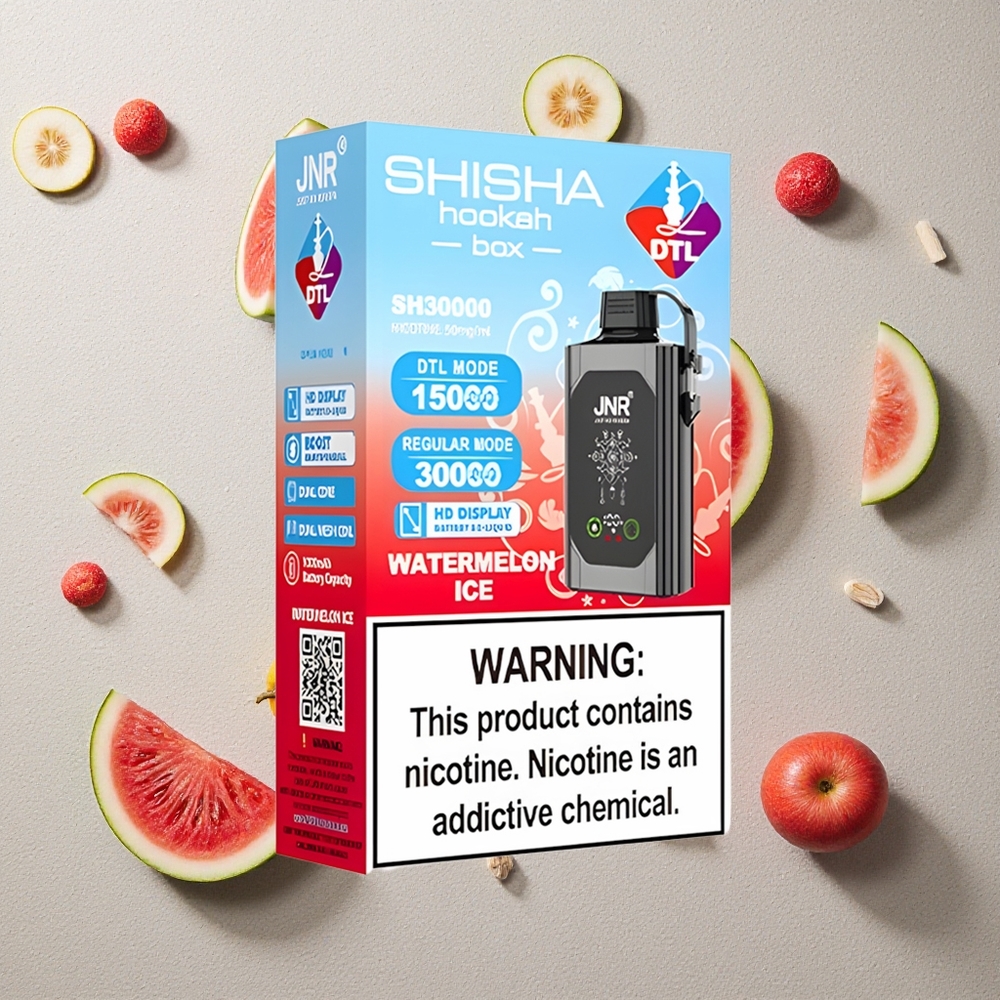 JNR Shisha Hookah Box 20500 Puffs Wassermelone-Eis vapes großhandel Österreich HD Display Typ-C Schnellladung