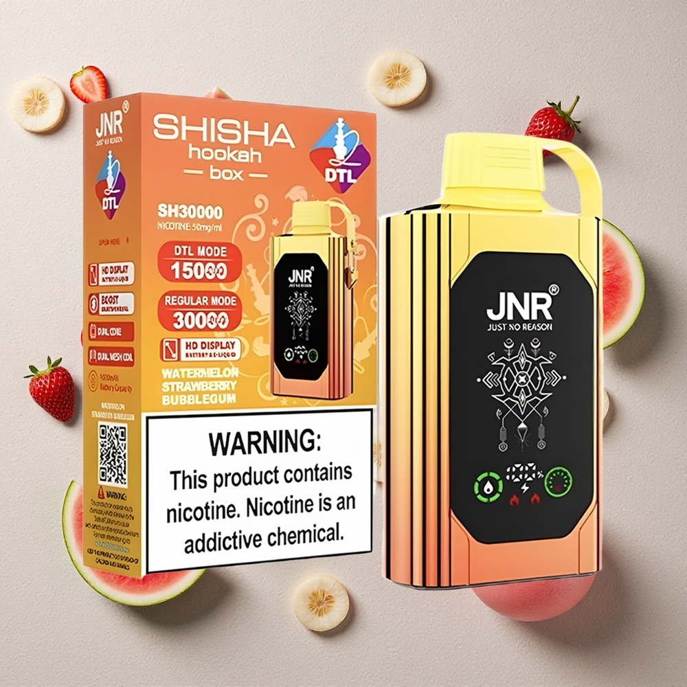 JNR Shisha Hookah Box 20500 Puffs Wassermelone Erdbeere Bubblegum vapes großhandel Österreich HD Display 1000mAh