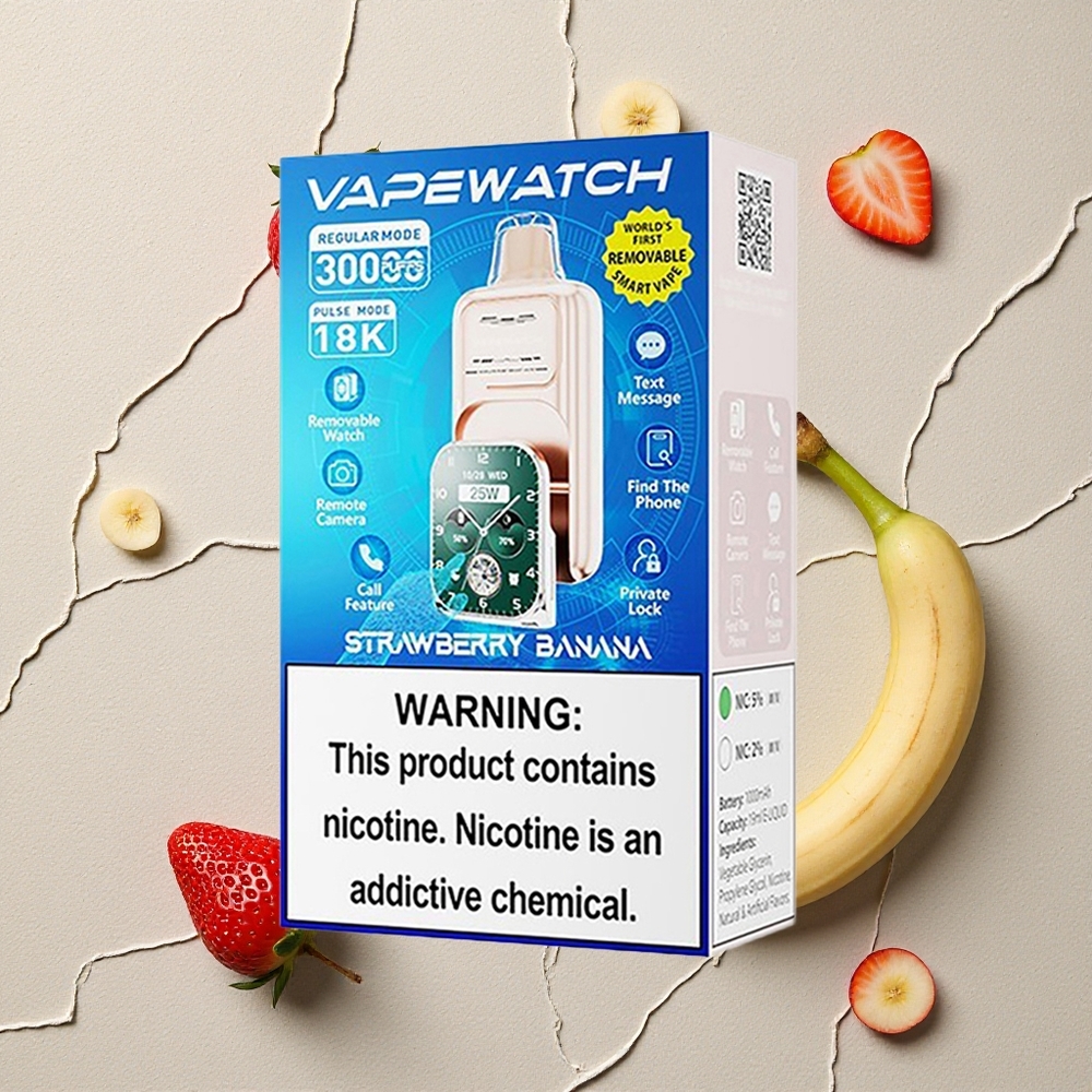 JNR Vape Watch 30000 Puffs Erdbeere Banane vapes großhandel Österreich 19mL 5% Nikotin