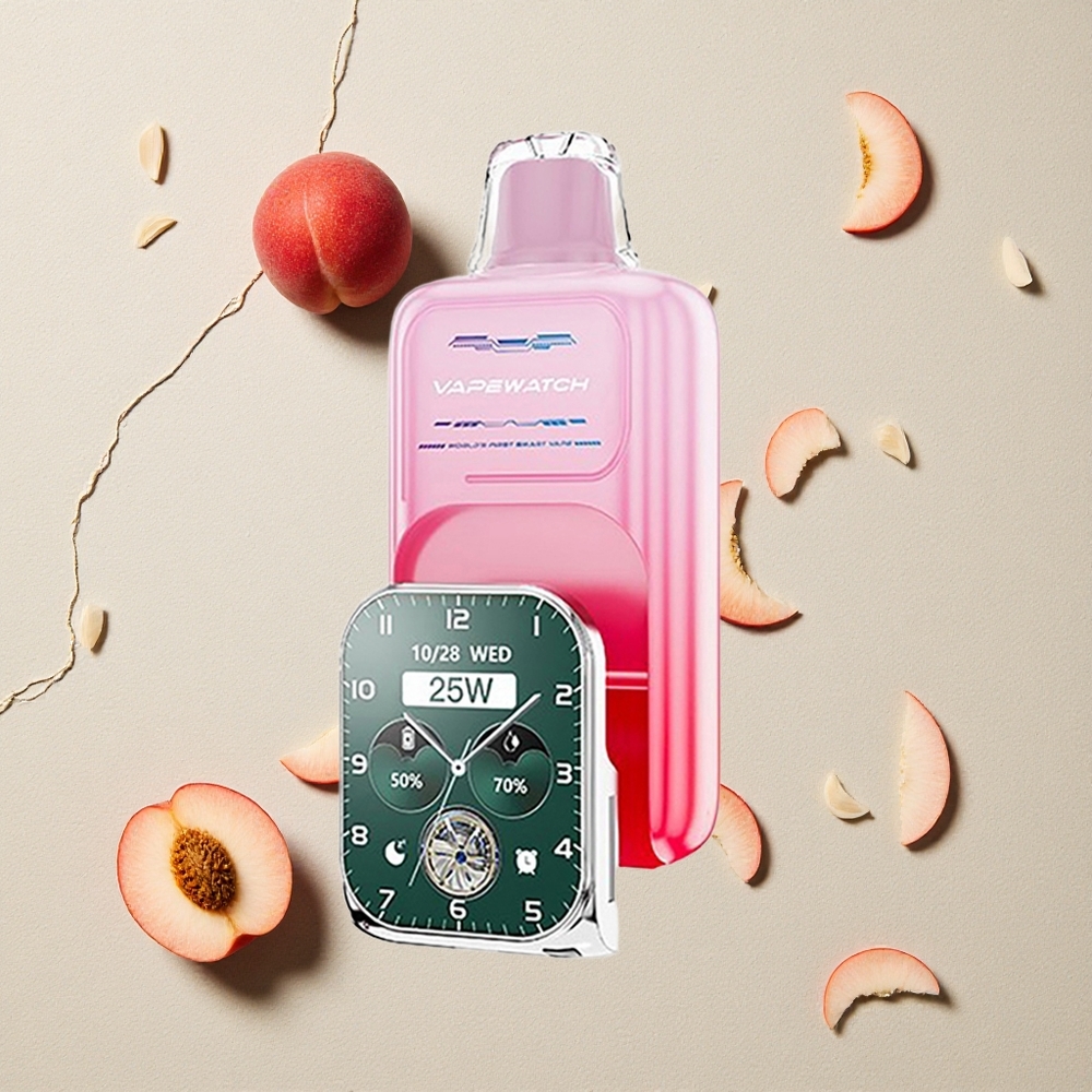 JNR Vape Watch 30000 Puffs Pfirsich aus Georgia vapes großhandel Österreich Dual Mesh Coil 19mL