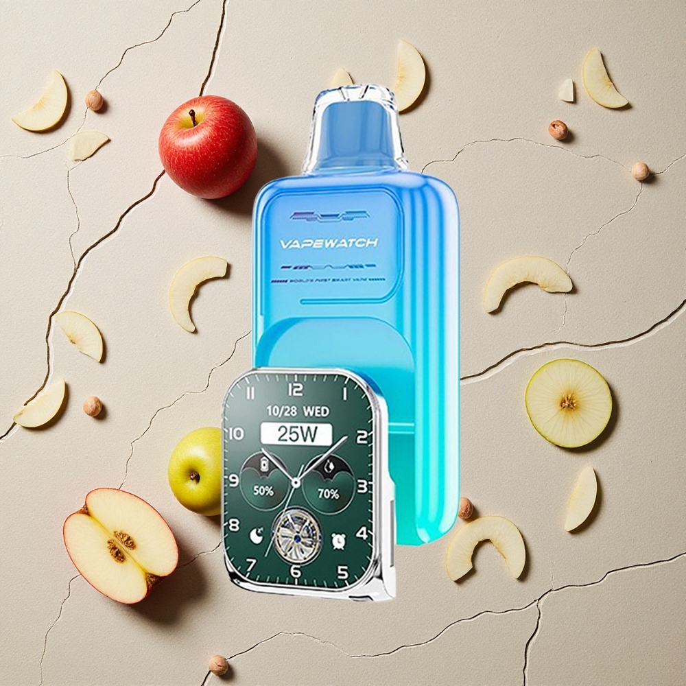 JNR Vape Watch 30000 Puffs Sauerapfel-Eis Einweg-Vape 19mL e-Liquid 1000mAh Akku vapes großhandel Österreich