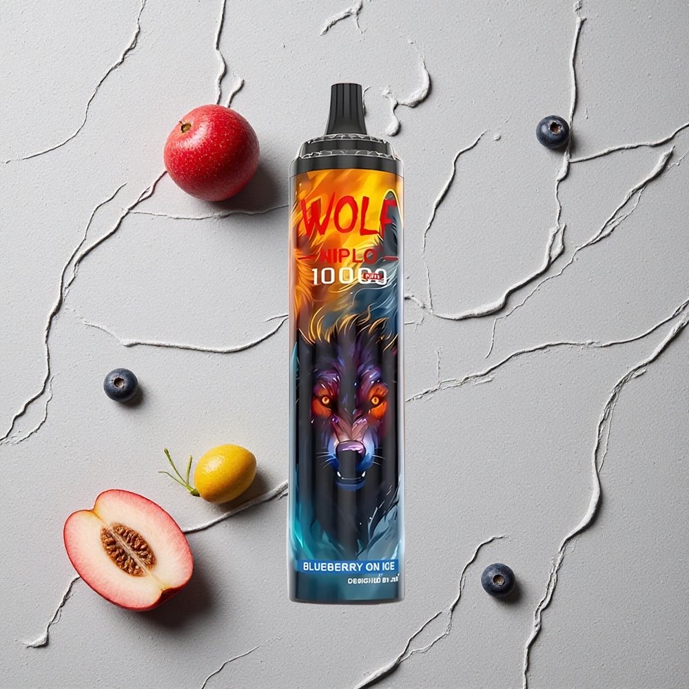 JNR Wolf Niplo 10000 Puffs Blaubeere Eis vapes großhandel Österreich Typ-C Schnellladung 20ml