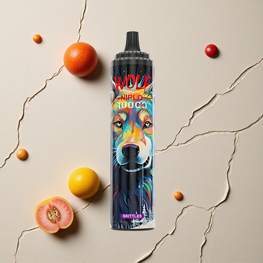 JNR Wolf Niplo 10000 Puffs Skittles (Geschmack) vapes großhandel Österreich Typ-C Schnellladung 20ml