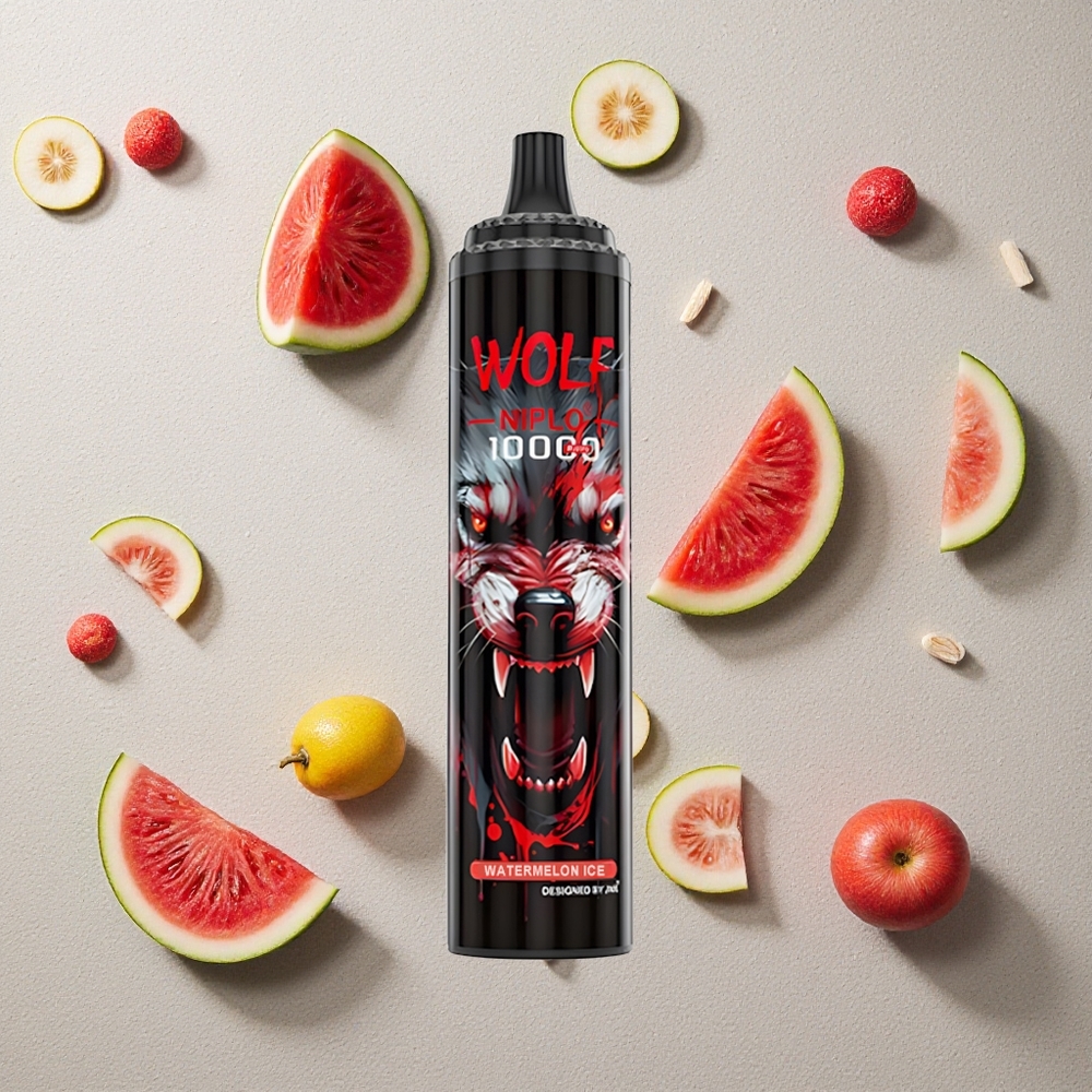 JNR Wolf Niplo 10000 Puffs Wassermelone Eis vapes großhandel Österreich Typ-C Schnellladung 20ml