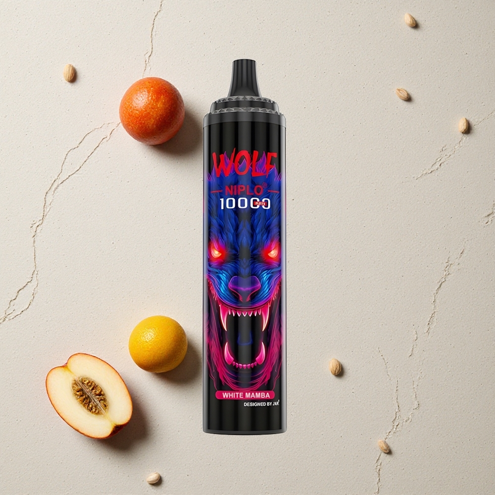 JNR Wolf Niplo 10000 Puffs Weiße Mamba vapes großhandel Österreich Mesh Coil 1.0 Ohm Typ-C