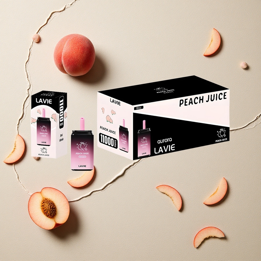 LAVIE Aurora 11000 Puffs Pfirsichsaft Einweg-Vape 22ML e-Liquid vapes großhandel Österreich Typ C Aufladbar
