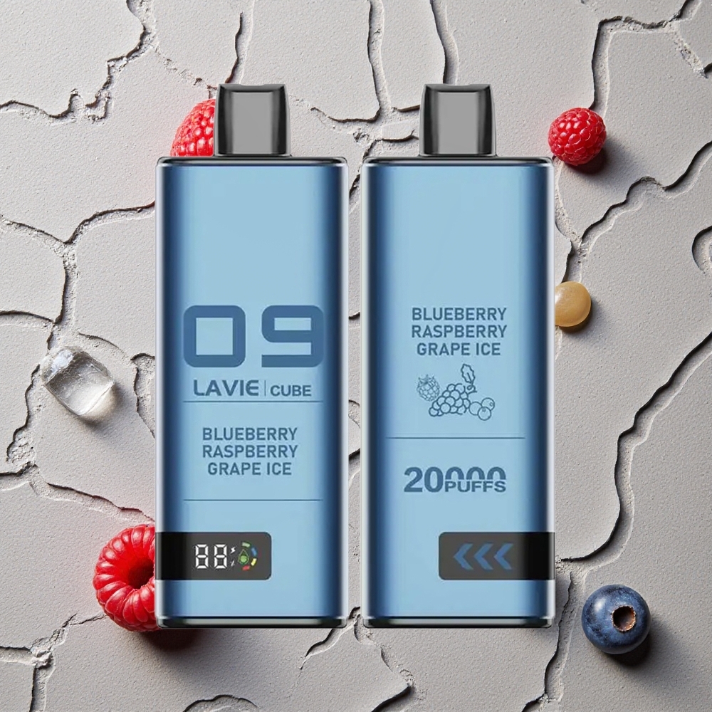 Lavie Cube 20000 Puffs Blaubeere Himbeere Traube Eis vapes großhandel Österreich 28ML 2% 5% Salz Nikotin