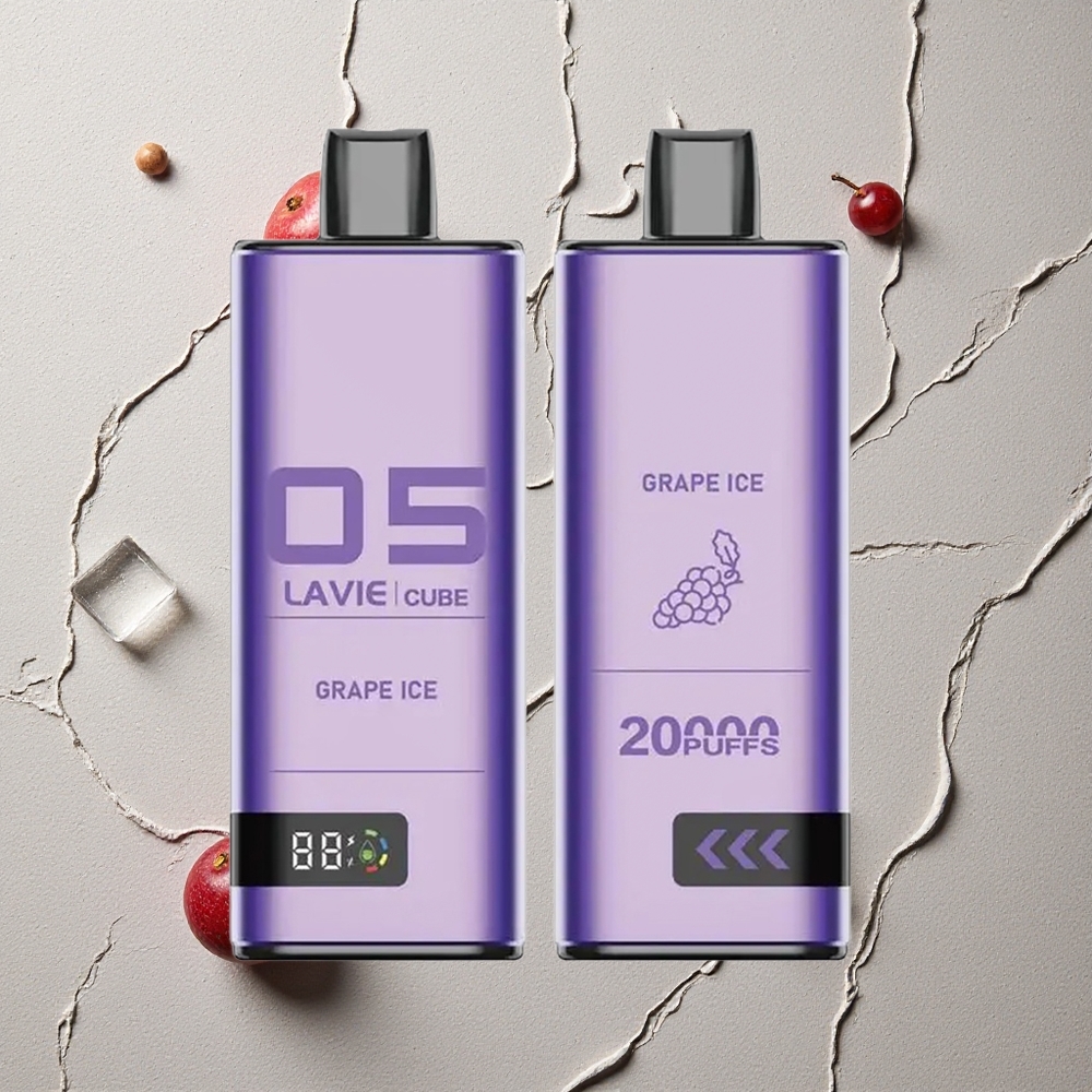 Lavie Cube 20000 Puffs Eisige Traube Einweg-Vape 28ML vapes großhandel Österreich Typ C