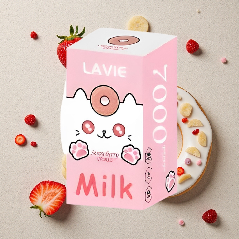 LAVIE Milk 7000 Puffs Erdbeer-Donut vapes großhandel Österreich 16ML 600mAh