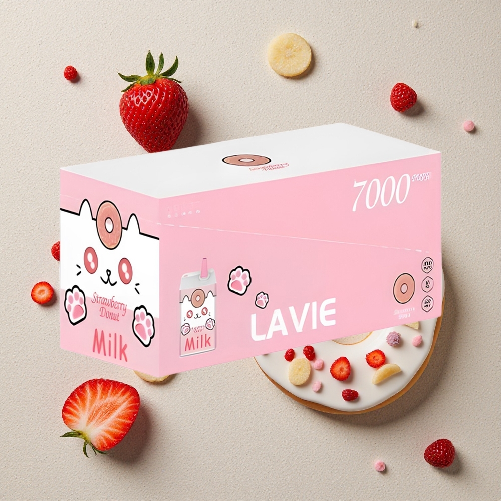 LAVIE Milk 7000 Puffs Erdbeer-Donut vapes großhandel Österreich 16ML 600mAh