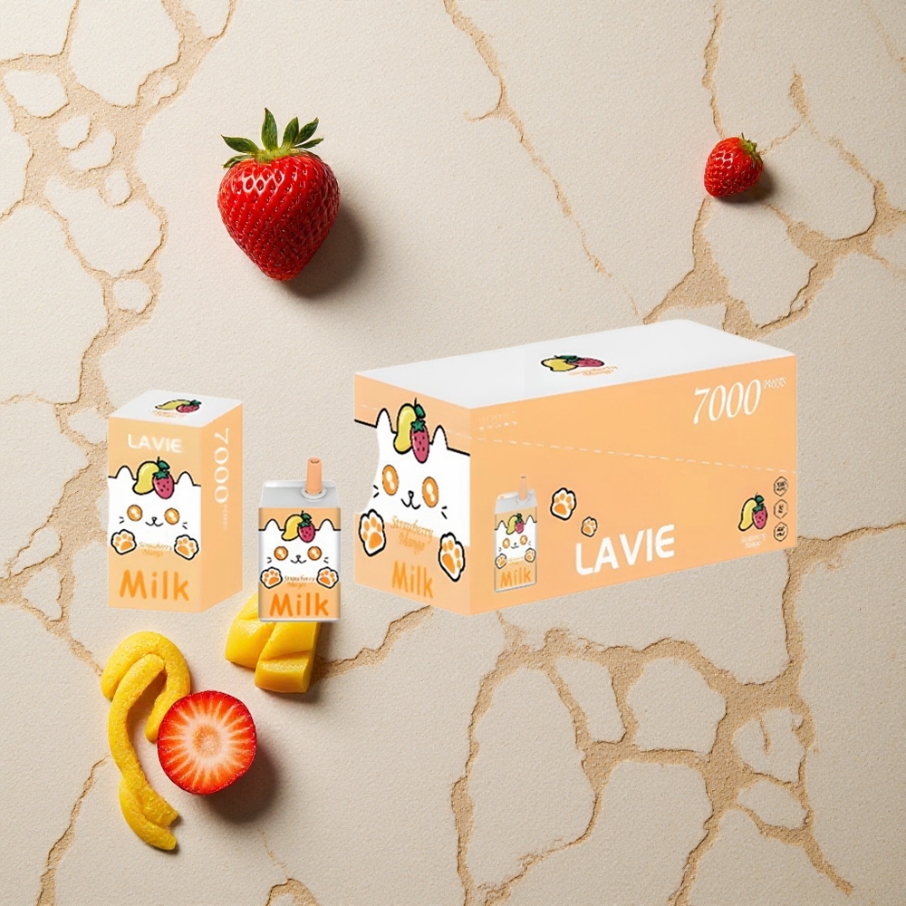 LAVIE Milk 7000 Puffs Erdbeere Mango vapes großhandel Österreich 16ML 600mAh