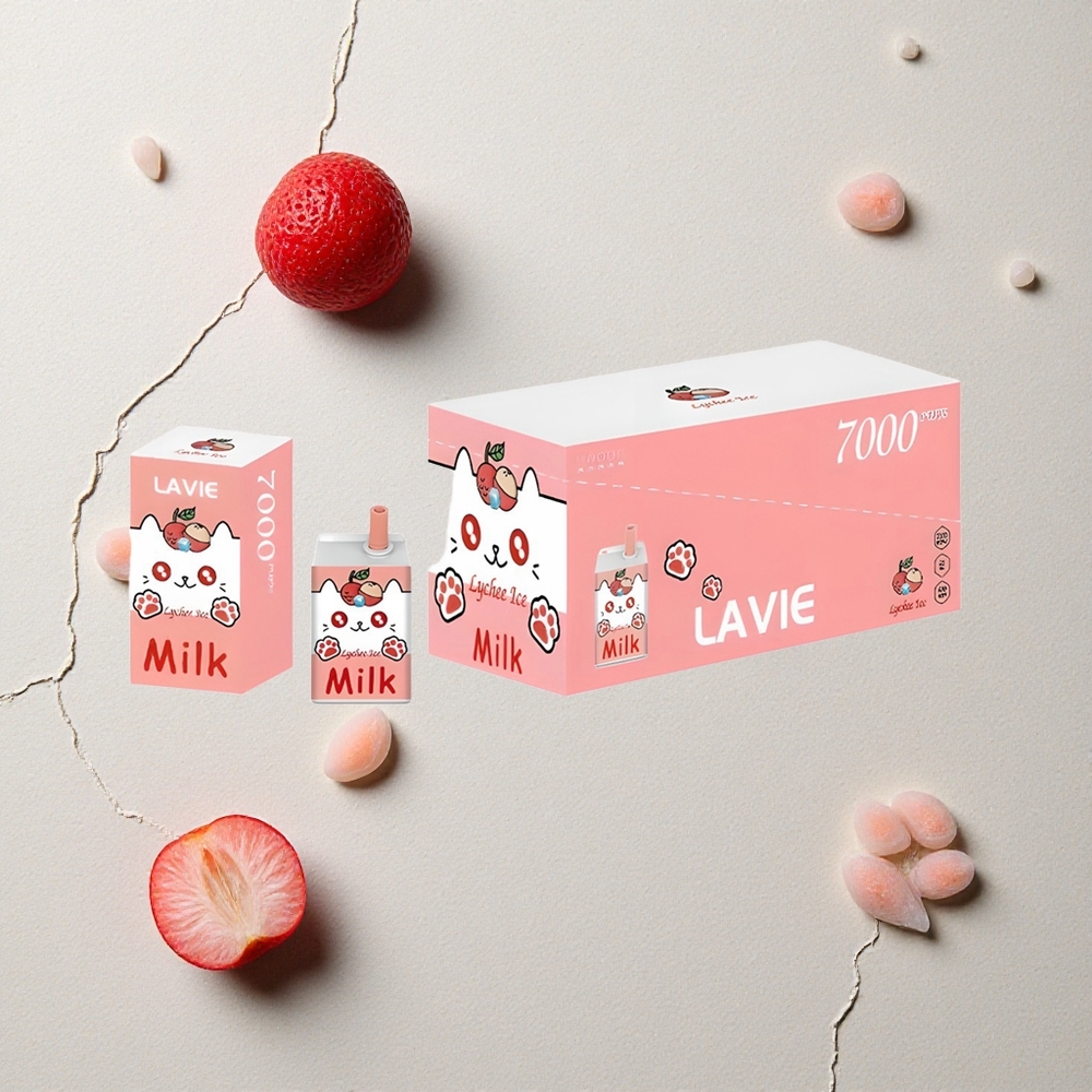 LAVIE Milk 7000 Puffs Litschi-Eis vapes großhandel Österreich 16ML E-Liquid 600mAh
