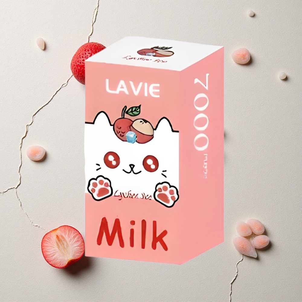 LAVIE Milk 7000 Puffs Litschi-Eis vapes großhandel Österreich 16ML E-Liquid 600mAh
