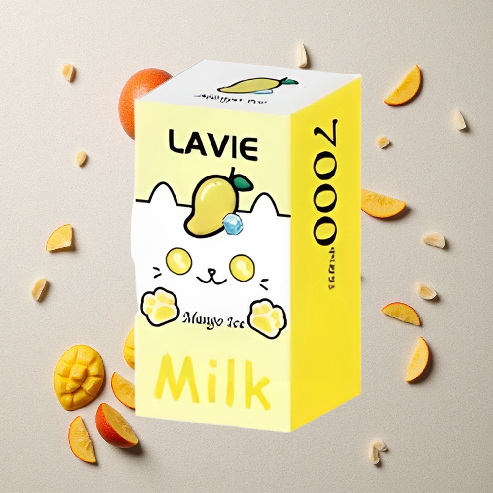 LAVIE Milk 7000 Puffs Mango-Eis vapes großhandel Österreich 16ML E-Liquid 600mAh