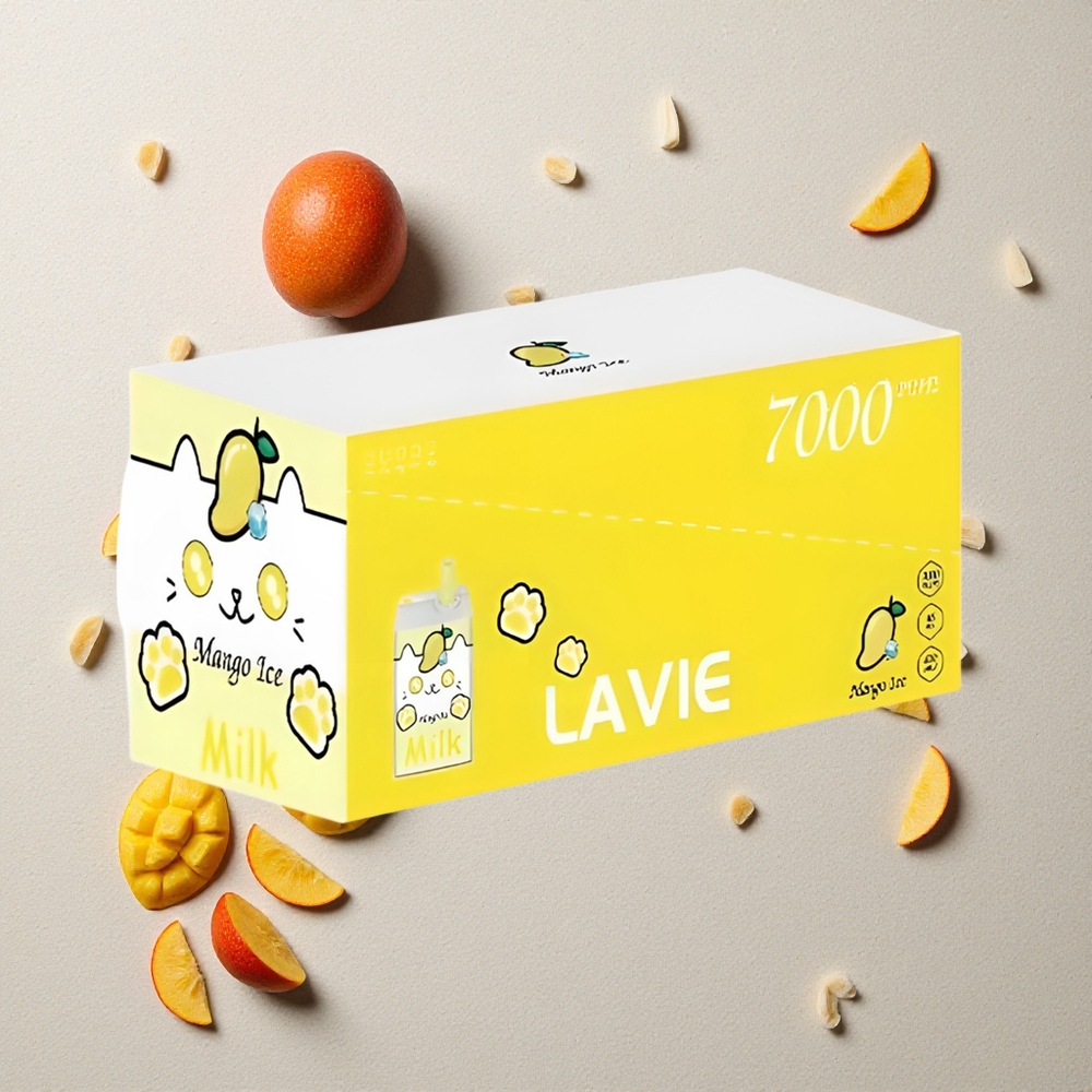 LAVIE Milk 7000 Puffs Mango-Eis vapes großhandel Österreich 16ML E-Liquid 600mAh