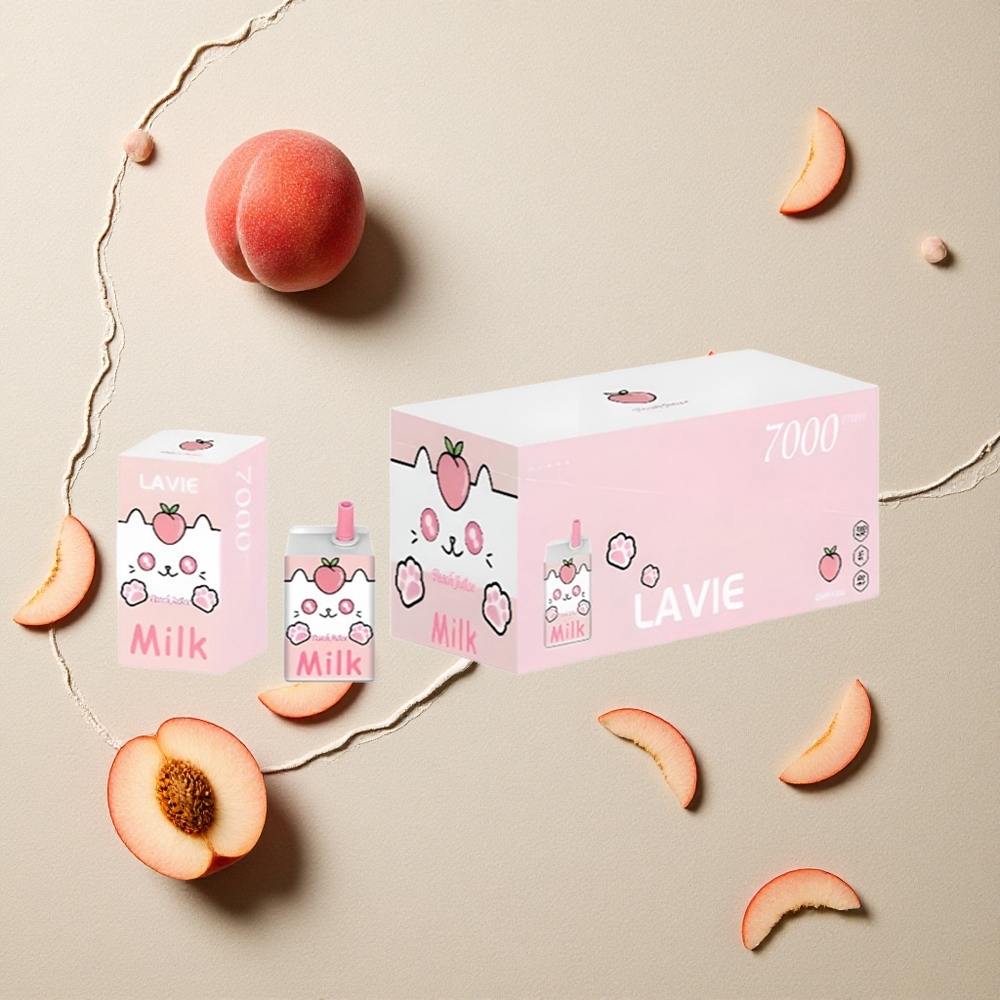 LAVIE Milk 7000 Puffs Pfirsich Saft vapes großhandel Österreich 16ML 600mAh Typ C