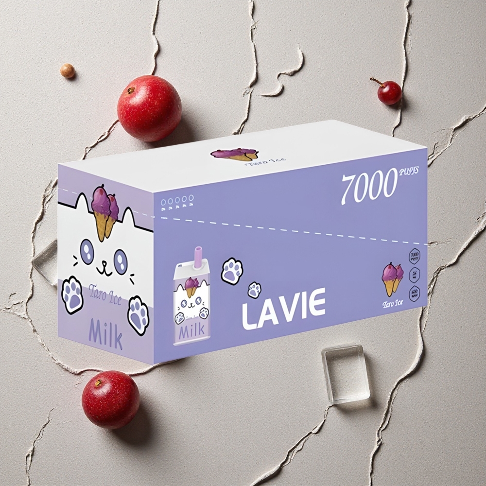 LAVIE Milk 7000 Puffs Trauben-Eis vapes großhandel Österreich Typ C Aufladbar 16ML