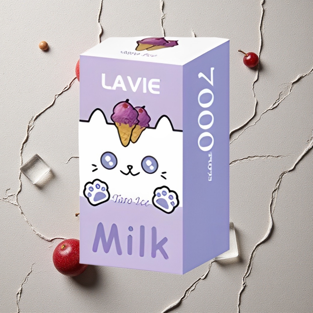 LAVIE Milk 7000 Puffs Trauben-Eis vapes großhandel Österreich Typ C Aufladbar 16ML