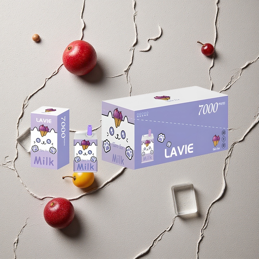 LAVIE Milk 7000 Puffs Trauben-Eis vapes großhandel Österreich Typ C Aufladbar 16ML